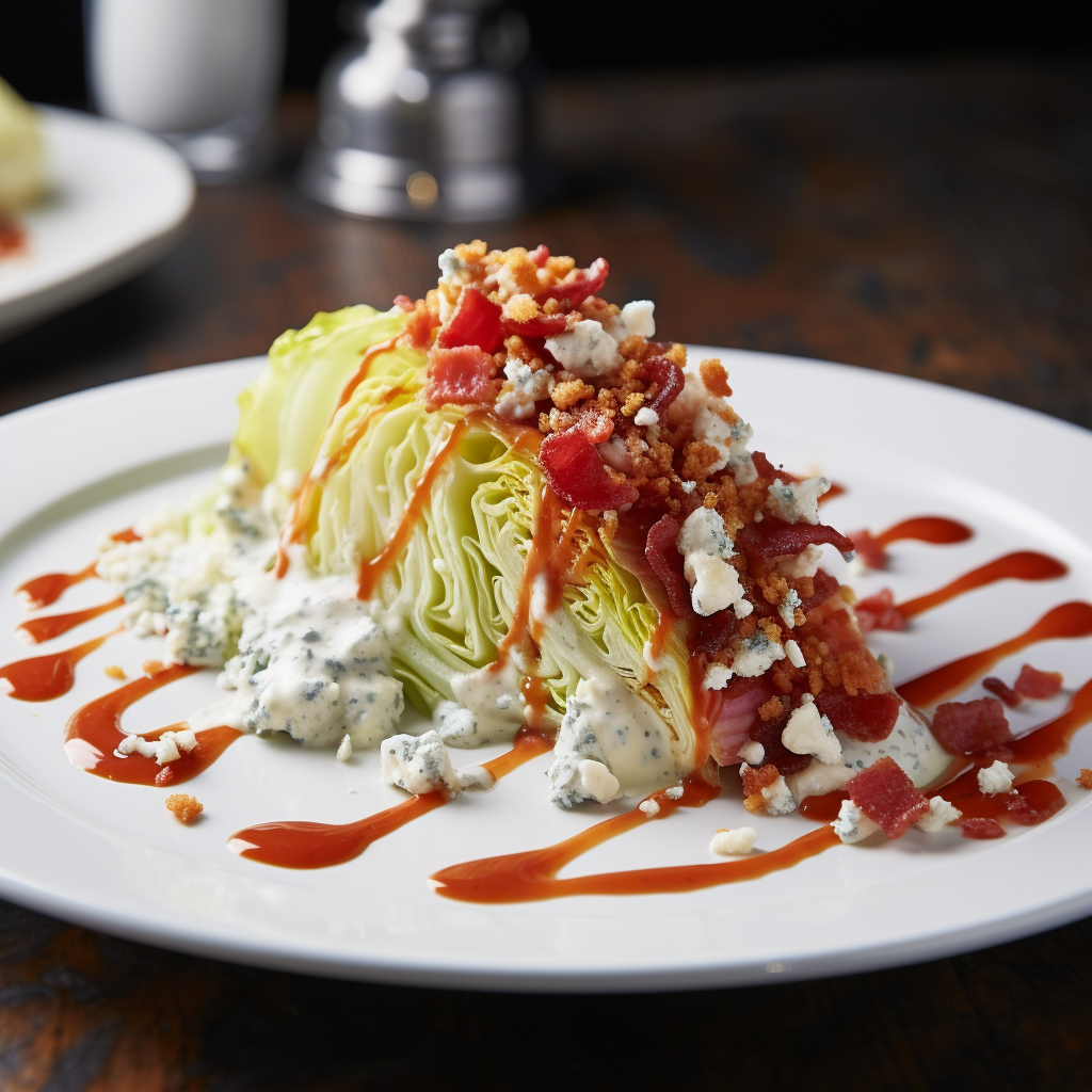 Wedge Salad with Bloody Mary Vinaigrette