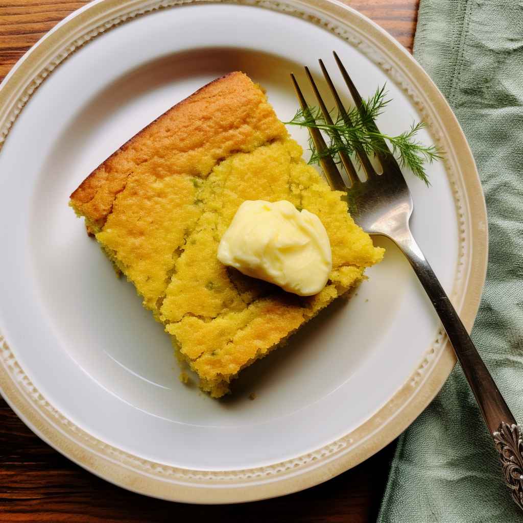 Dill Pickle Cornbread with Dill Pickle Butter