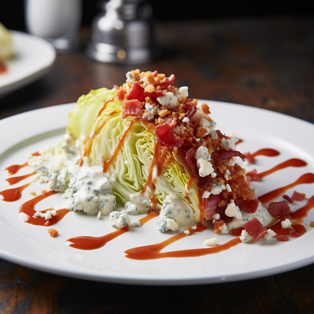 Wedge Salad with Bloody Mary Vinaigrette